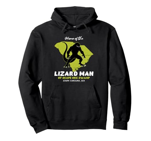 Zuhause von Lizard Man, South Carolina, Bundesstaat American Cryptid Pullover Hoodie Zuhause von Lizard Man, South Carolina, Bundesstaat American Cryptid Pullover Hoodie von Home State Cryptid Legend Local Cryptid Of America