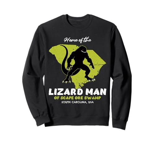 Zuhause von Lizard Man, South Carolina, Bundesstaat American Cryptid Sweatshirt Zuhause von Lizard Man, South Carolina, Bundesstaat American Cryptid Sweatshirt von Home State Cryptid Legend Local Cryptid Of America