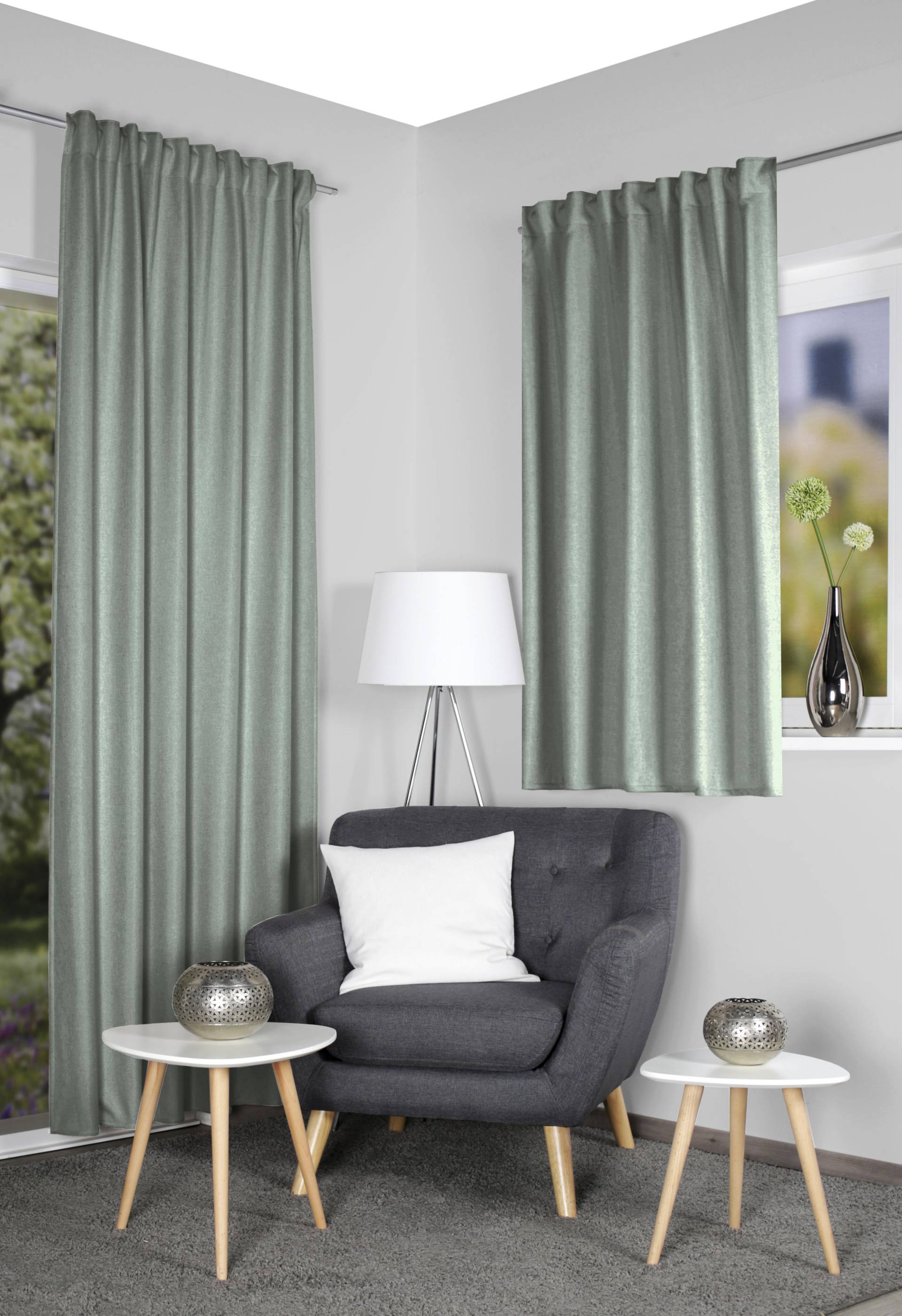 HOME WOHNIDEEN Vorhang "ESKAMIO" Multifunktionsband 1 Stk. tlg. Thermo, Blickdicht, Leinenstruktur von Home Wohnideen