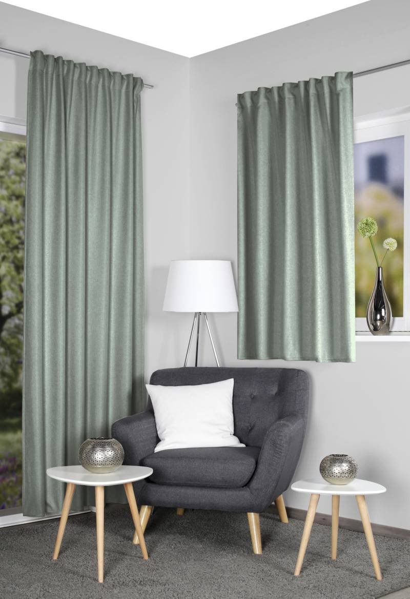 HOME WOHNIDEEN Vorhang "ESKAMIO" Multifunktionsband 1 Stk. tlg. Thermo, Blickdicht, Leinenstruktur von Home Wohnideen