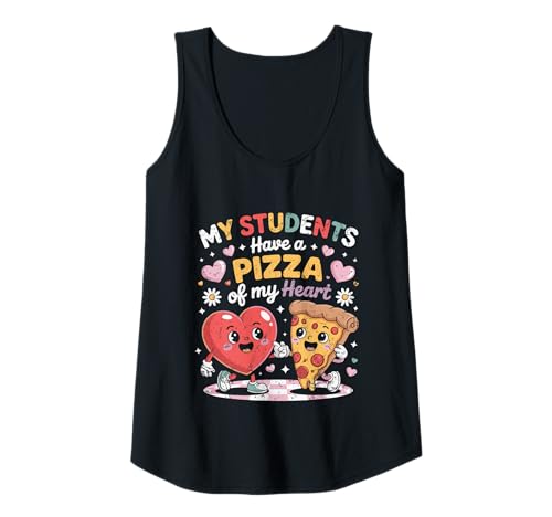 Damen Meine Schüler haben eine Pizza meines Herzens Tank Top Damen Meine Schüler haben eine Pizza meines Herzens Tank Top von Home & School Wear