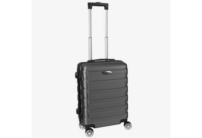 Home4Living Hartschalen-Trolley Koffer Reisekoffer Hartschalenkoffer ABS Anthrazit 38x23x55cm, 4 Rollen von Home4Living