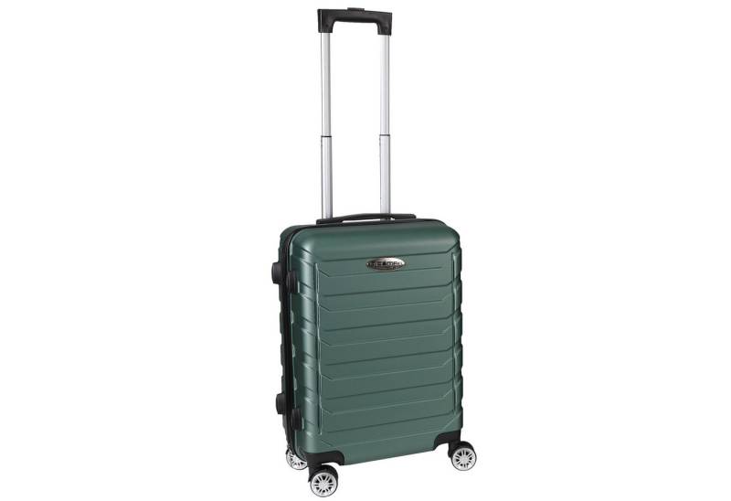 Home4Living Hartschalen-Trolley Koffer Reisekoffer Hartschalenkoffer ABS Grün 38x23x55cm, 4 Rollen von Home4Living