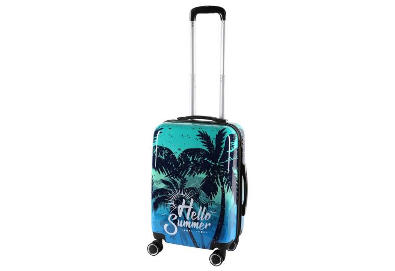 Home4Living Hartschalen-Trolley Reisekoffer Koffer Hartschalenkoffer S,M,L Trolley, 4 Rollen, Teleskopgriff, Leichtlaufrollen von Home4Living