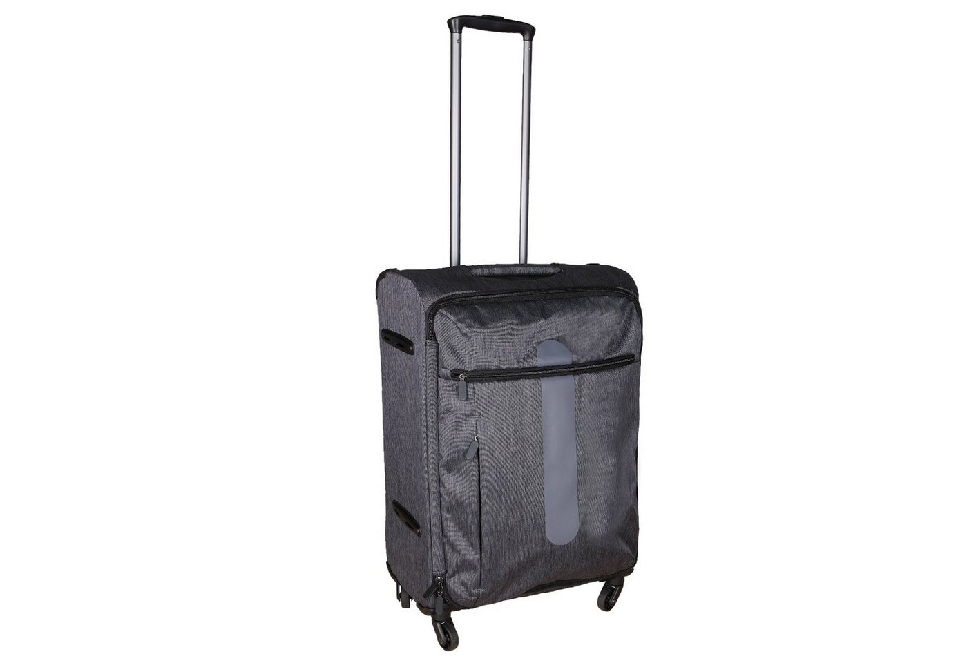 Home4Living Weichgepäck-Trolley Trolley-Koffer Reisekoffer Stoff Grau 52 Liter Ultraleicht, 2 Rollen, Ultraleicht von Home4Living