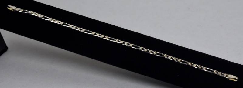 sterling Silber Italienisch Figaro Link Armband Fehlt Verschluss von HomeAgainVintageCo