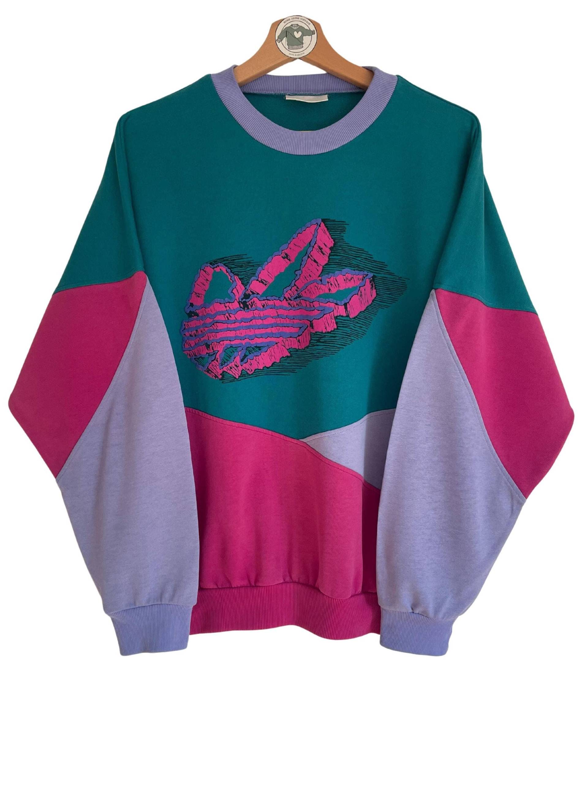 Adidas Vintage Sweater Gr. M | D3 Best Classic 90Er 90S Sweatshirt Pullover Oversized Big Trefoil Logo Print Colour Block Ultra Rare Adidas Vintage Sweater Gr. M | D3 Best Classic 90Er 90S Sweatshirt Pullover Oversized Big Trefoil Logo Print Colour Block Ultra Rare von HomeAloneVintageDE