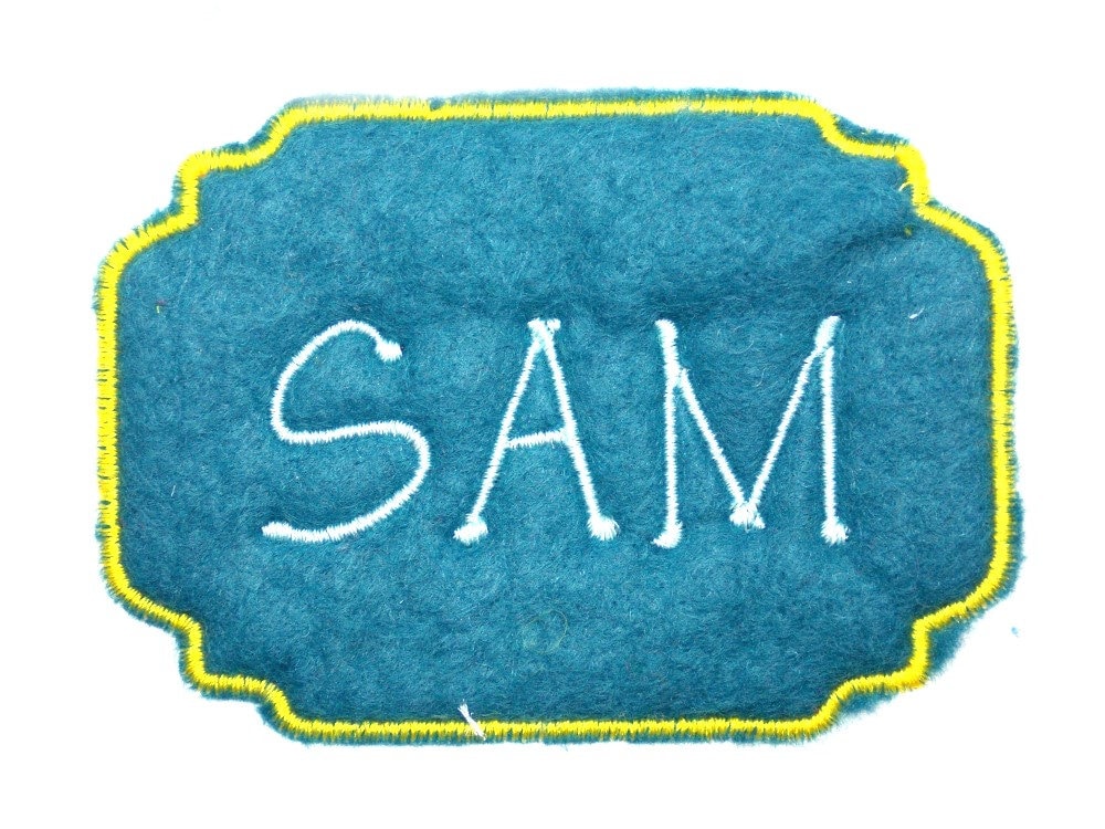 Applikation Felt Applique Name Patch - Free Color Choice Aufnäher von HomeArtist