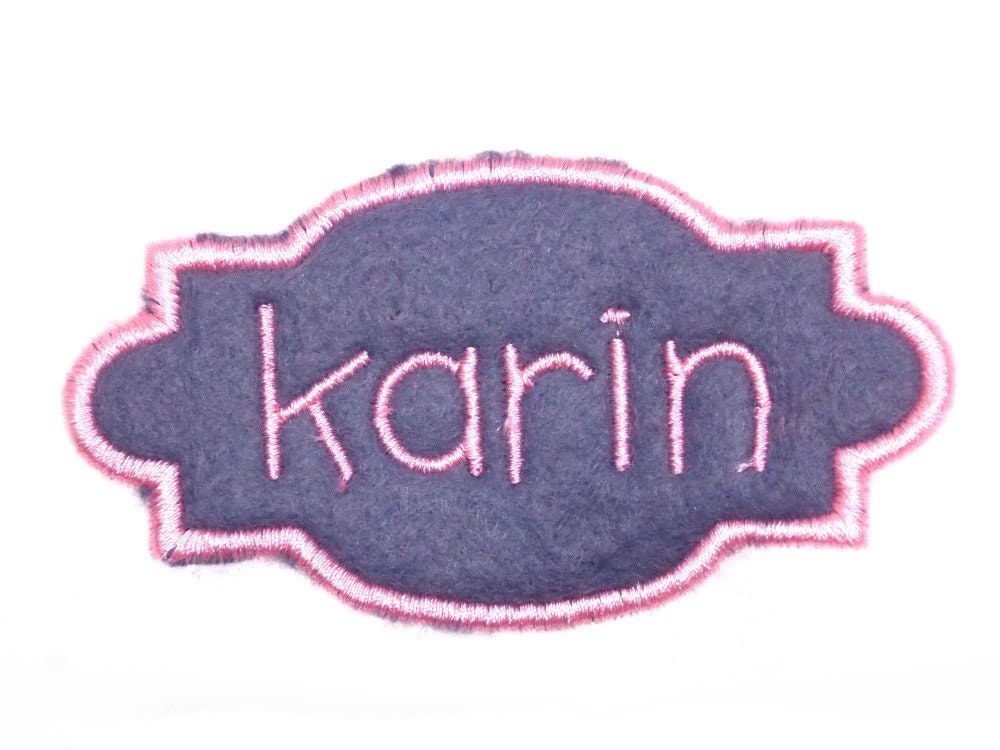 Applikation Felt Applique Name Patch - Free Color Choice Aufnäher von HomeArtist