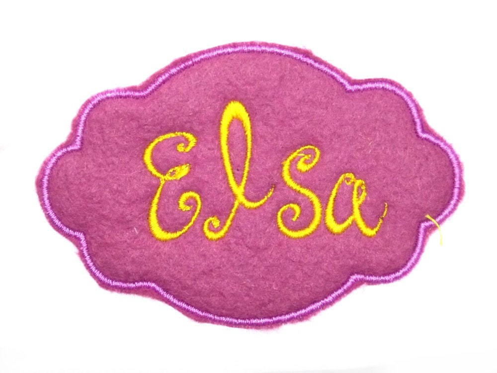 Applikation Felt Applique Name Patch - Free Color Choice Aufnäher von HomeArtist