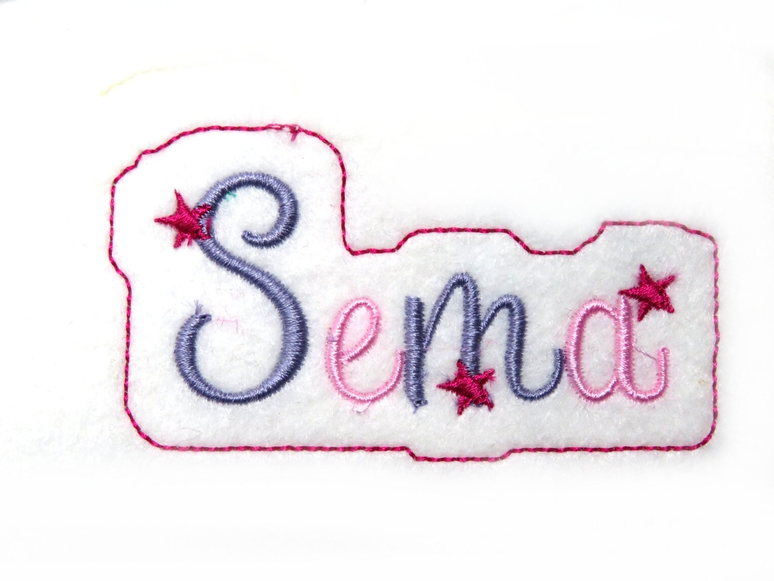 Applikation Namensschild Patch Aufnäher Felt Wunschname Farbwahl Applique Name - Free Color Choice von HomeArtist