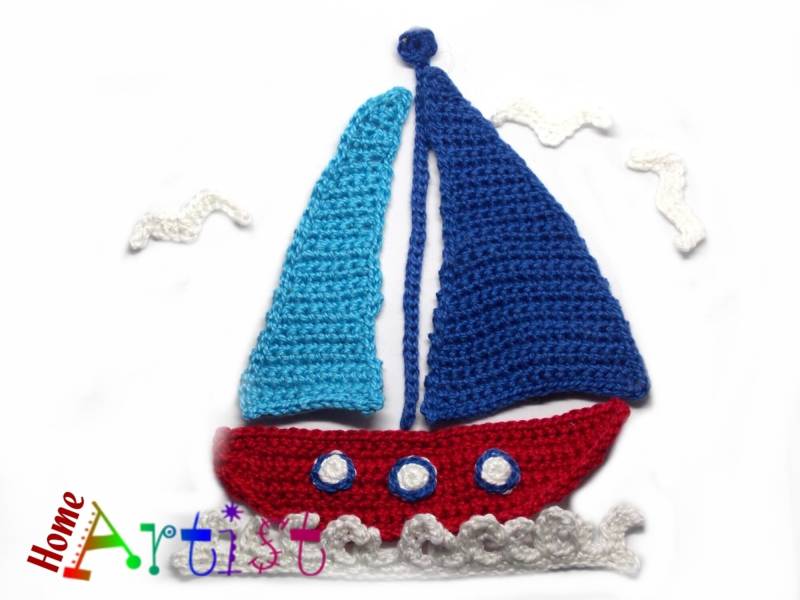 Häkelapplikation Applikation Häkel Applique Patch Aufbügel Kindermode Kleidung Stickerei von HomeArtist