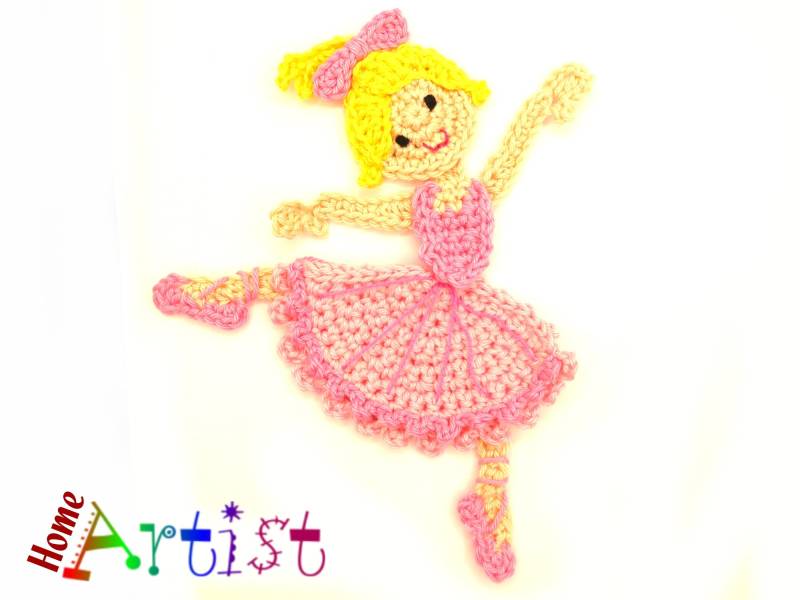 Häkelapplikation Applikation Häkel Applique Patch Aufbügel Kindermode Kleidung Stickerei von HomeArtist