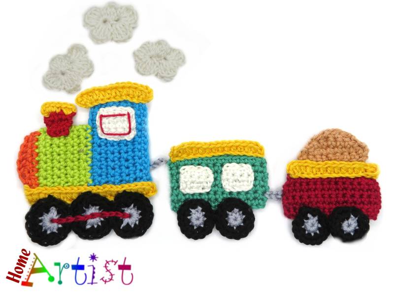 Häkelapplikation Applikation Häkel Applique Patch Aufbügel Kindermode Kleidung Stickerei von HomeArtist