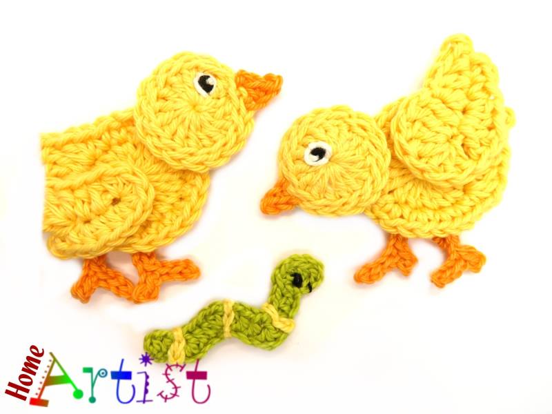 Häkelapplikation Applikation Häkel Applique Patch Aufbügel Kindermode Kleidung Stickerei von HomeArtist