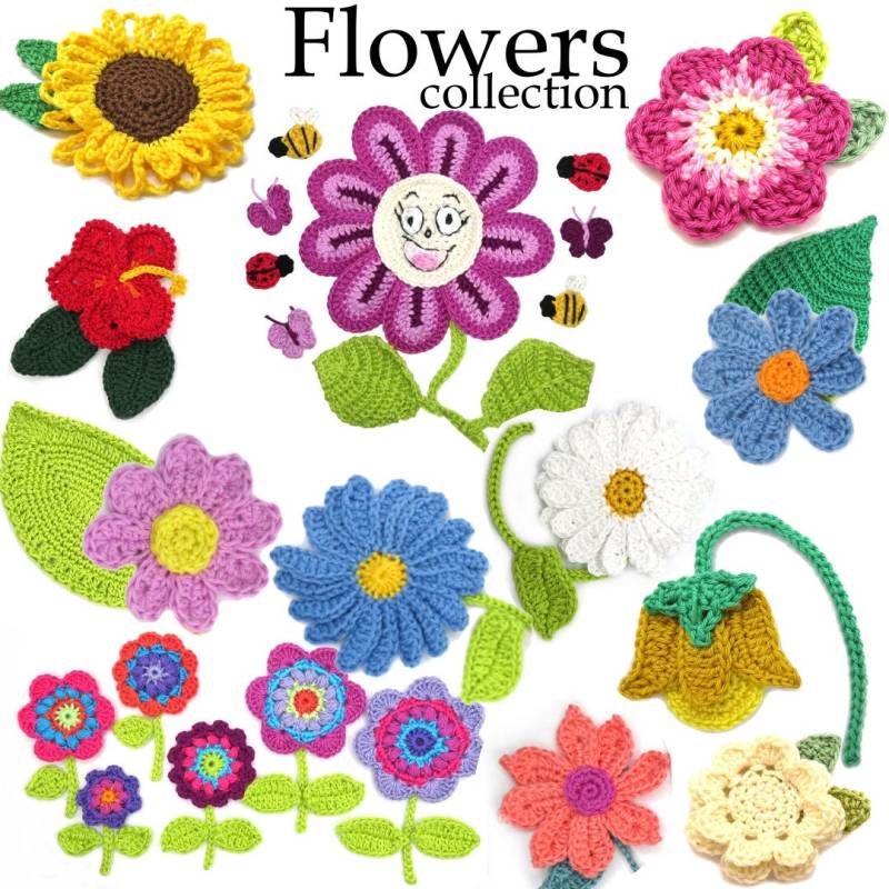 Häkelapplikation Applikation Häkel Applique Patch Aufbügel Kindermode Kleidung Stickerei von HomeArtist