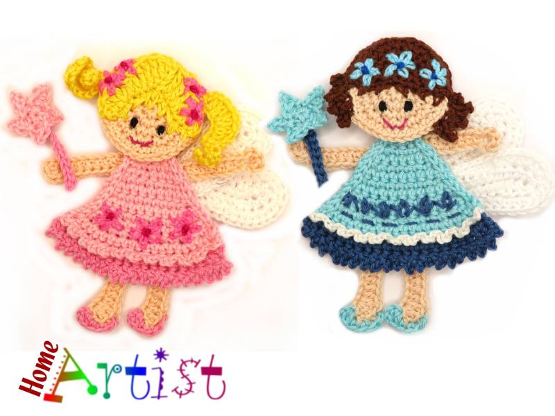 Häkelapplikation Applikation Häkel Applique Patch Aufbügel Kindermode Kleidung Stickerei von HomeArtist