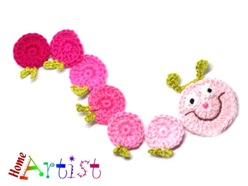 Häkelapplikation Applikation Häkel Applique Patch Aufbügel Kindermode Kleidung Stickerei von HomeArtist