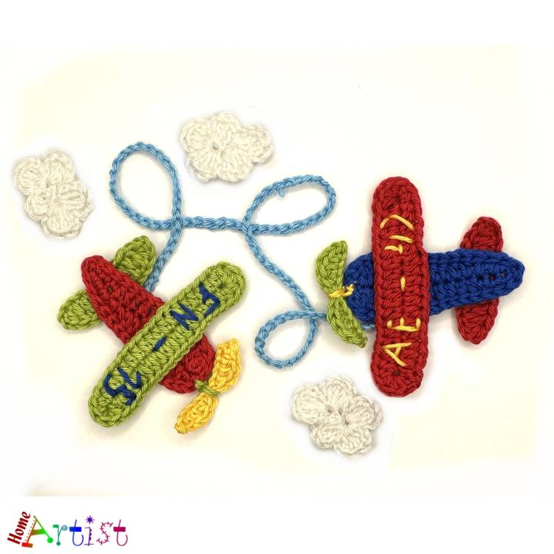 Häkelapplikation Applikation Häkel Applique Patch Aufbügel Kindermode Kleidung Stickerei von HomeArtist