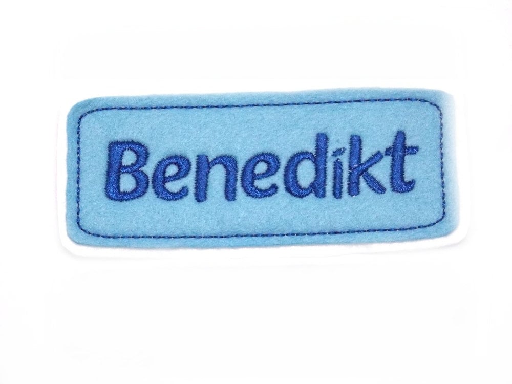 Name Tag Patch Application Iron-On For Children Name Desired Color Choice Monogram von HomeArtist