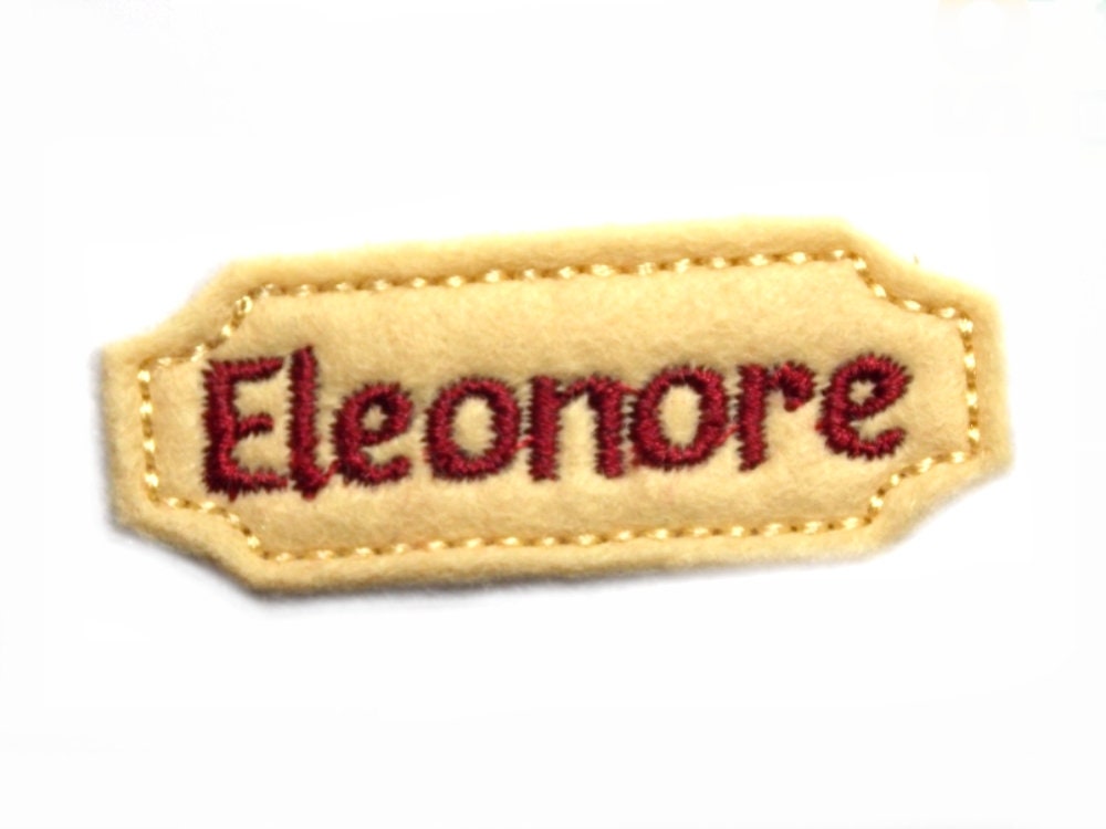 Name Tag Patch Application Iron-On For Children Name Desired Color Choice Monogram von HomeArtist