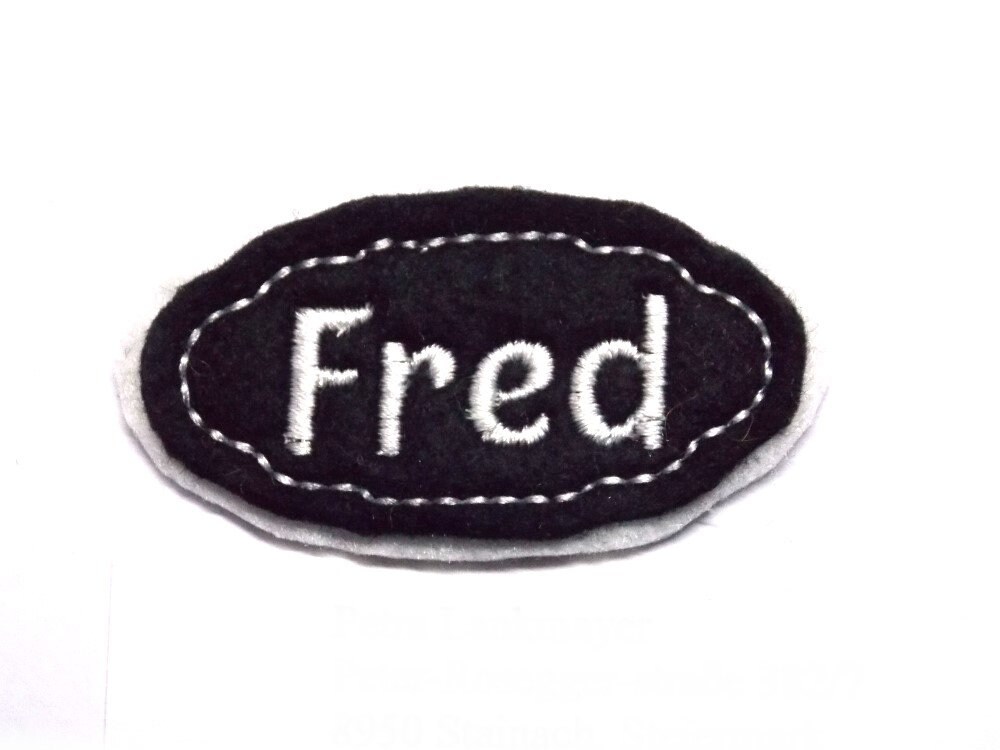 Name Tag Patch Application Iron-On For Children Name Desired Color Choice Monogram von HomeArtist