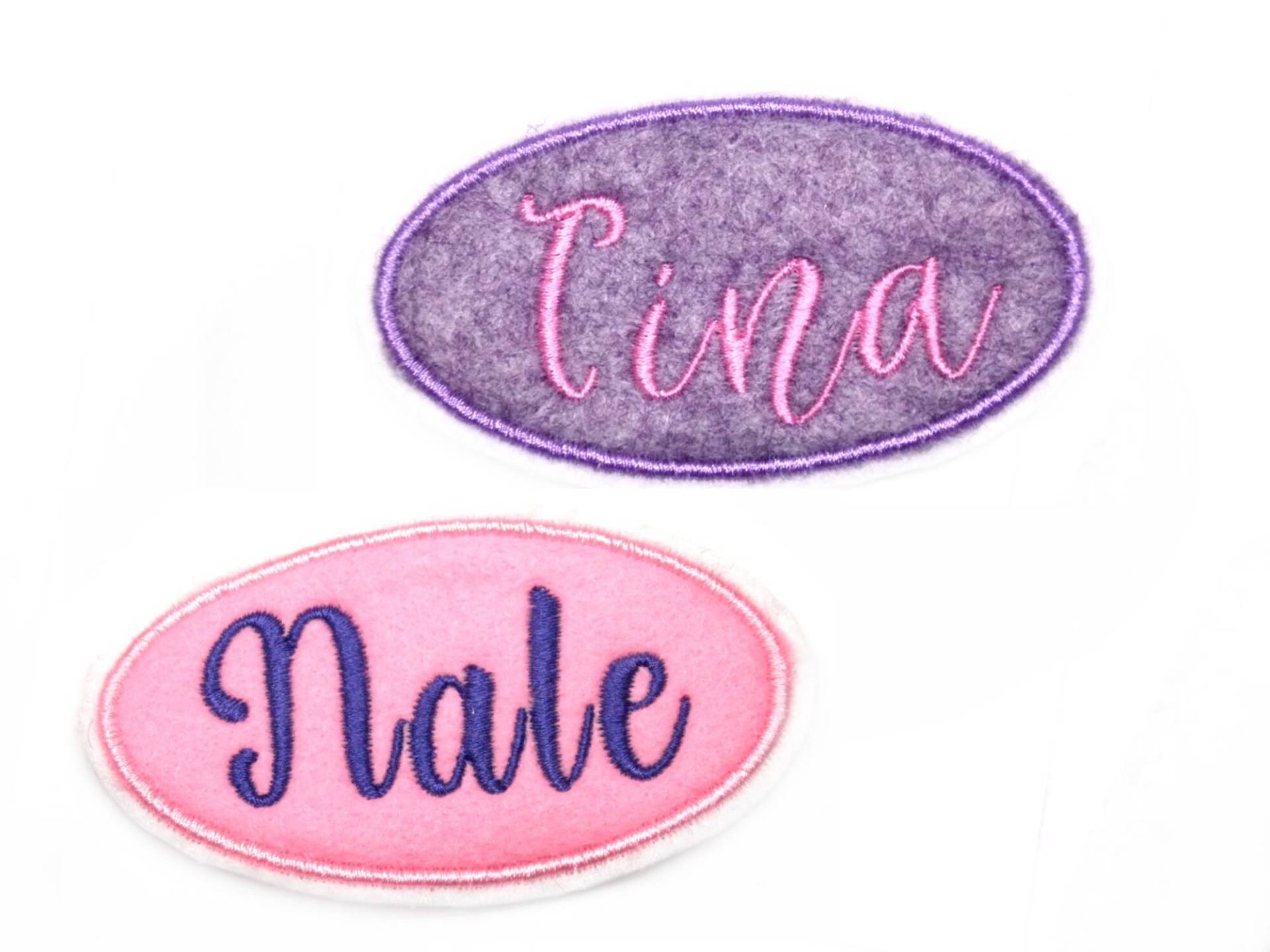 Namensschild Patch Applikation Aufnäher Bügelbild Für Kinder Name Wunschname Farbwahl Aufbügler Monogramm Applique Felt Parche von HomeArtist