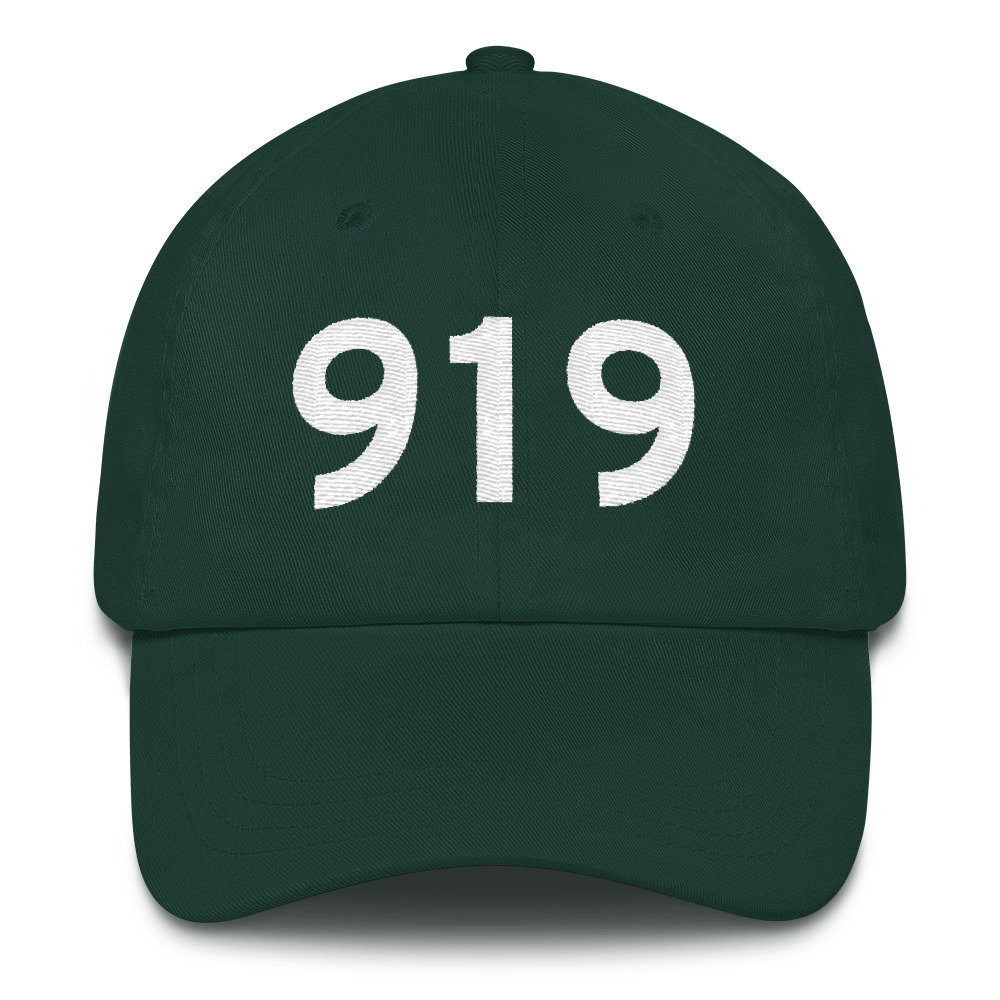 919 Area Code Dad Hat - Raleigh, Durham, Chapel Hill 919 Area Code Dad Hat - Raleigh, Durham, Chapel Hill von HomeCityMerch
