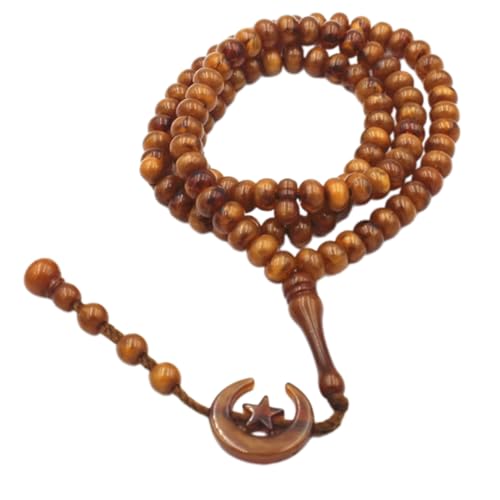 HomeJoySet 99 Gebets-Tasbih-Perlen 8 Mm, Rosenkranz-Wickelarmband-Halskette, Eid-Gebetsperlen for Männer Und Frauen(Shallow Colour) von HomeJoySet
