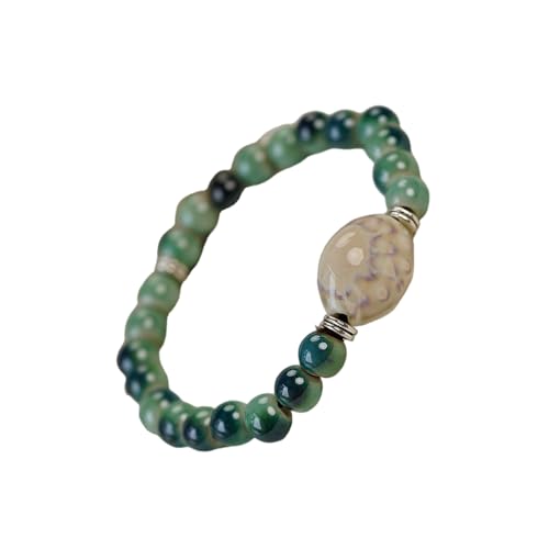 HomeJoySet Grünes Perlenarmband, Stylischer Elastischer Kordelschmuck for Den Täglichen Gebrauch(Pearl Beans) von HomeJoySet