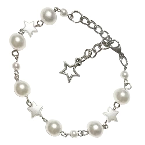HomeJoySet Handgefertigter Perlenarmreif Mit Sternanhänger, Schlichtes Temperamentarmband, Statement-Schmuckarmband for Damen HomeJoySet Handgefertigter Perlenarmreif Mit Sternanhänger, Schlichtes Temperamentarmband, Statement-Schmuckarmband for Damen von HomeJoySet