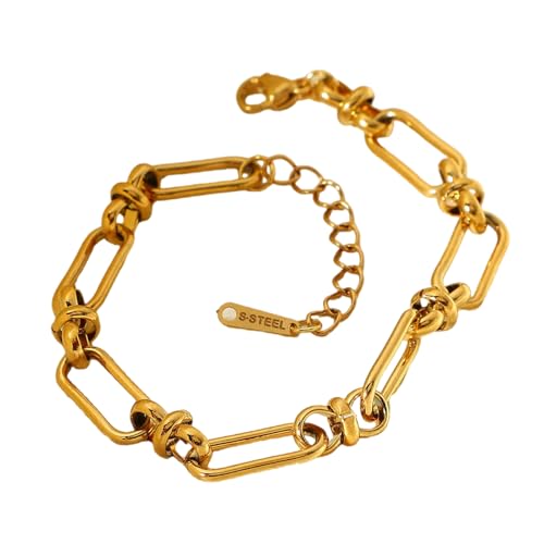 HomeJoySet Mehrzweck-Armbandset Mit 18 Karat Vergoldeten Kreuzen Und U-förmiger Schnalle for Damen von HomeJoySet