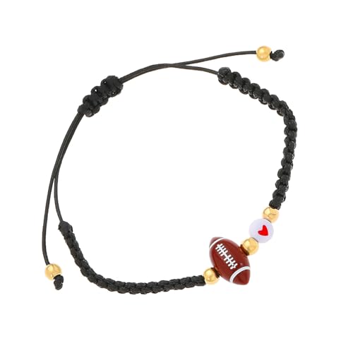 HomeJoySet Stilvolles Geflochtenes Perlenarmband, Einzigartiger Schmuck for Fußballbegeisterte, Modisches Accessoire(03 5948) von HomeJoySet