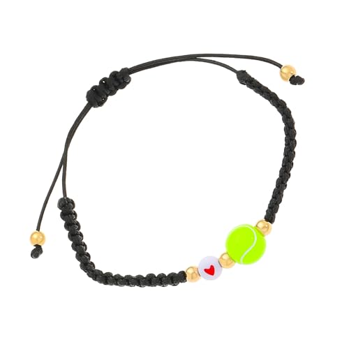HomeJoySet Stilvolles Geflochtenes Perlenarmband, Einzigartiger Schmuck for Fußballbegeisterte, Modisches Accessoire(04 Tennis) von HomeJoySet