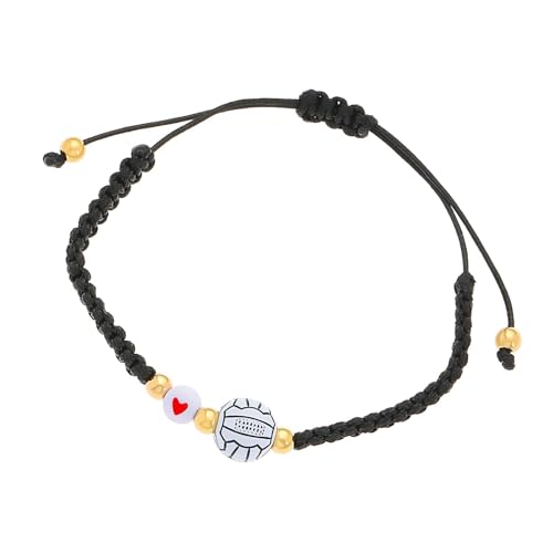 HomeJoySet Stilvolles Geflochtenes Perlenarmband, Einzigartiger Schmuck for Fußballbegeisterte, Modisches Accessoire(05 Volleyball 8724) von HomeJoySet
