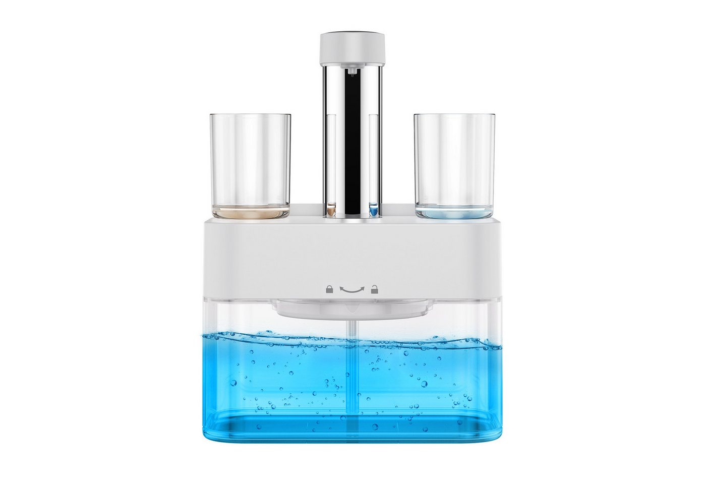 HomeMiYN Munddusche Mundwasser Spender mit 2 magnetischen Bechern Wasserdicht wandmontiert HomeMiYN Munddusche Mundwasser Spender mit 2 magnetischen Bechern Wasserdicht wandmontiert von HomeMiYN