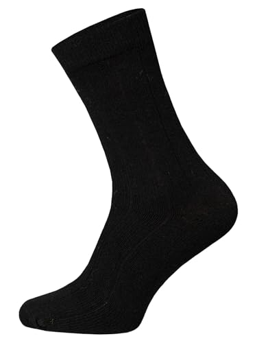 HomeOfSocks 2 Paar Merino Kaschmir Socken Herren Und Damen - Luxuriöse Wollsocken Aus Besonders Dichter Wolle Des Merino Schafs | Schwarz Gr. 39-42 von HomeOfSocks