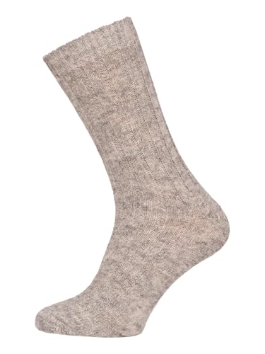 Ein Paar Alpaka Socken Herren Und Damen Dünne Wollsocken 95% Wollanteil Natürliche Regulierung Fußtemperatur Natursocken | Grau Gr. 43-46 von HomeOfSocks