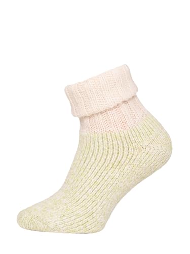 Ein Paar Umschlag Wollsocken mit Baumwolle Damen Und Herren Weiche Dicke Kuschelsocken Hyggelig Warm Schlichtes Design | Grün Gr. 35-38 von HomeOfSocks