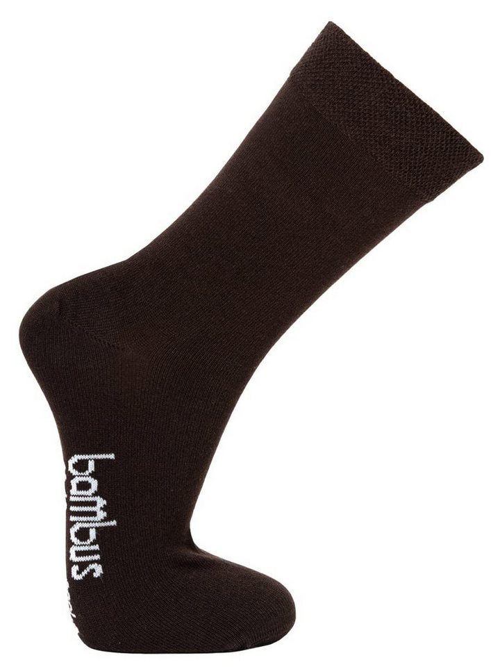 HomeOfSocks Basicsocken Bambus Viskose Casual Business Socken Pique Bund 3 Paar Verstärkt an der Ferse und an der Spitze in den Größen 35-50 von HomeOfSocks