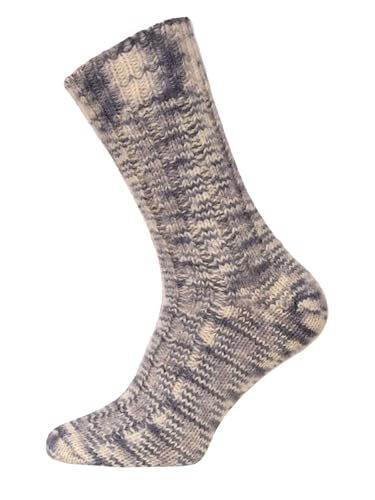 HomeOfSocks Ein Paar 100% Wollsocken Herren Und Damen - Extra Dicke Warme Schurwolle Natürliche Regulierung Der Fußtemperatur Strapazierfähig | Grau Gr. 39-42 von HomeOfSocks