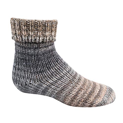 HomeOfSocks Kinder Wollsocken in Skandinavischen Söckchen Stil Modern Warm Ein Paar 30% Wolle Gr. 23-38 (35-38, Beige) von HomeOfSocks