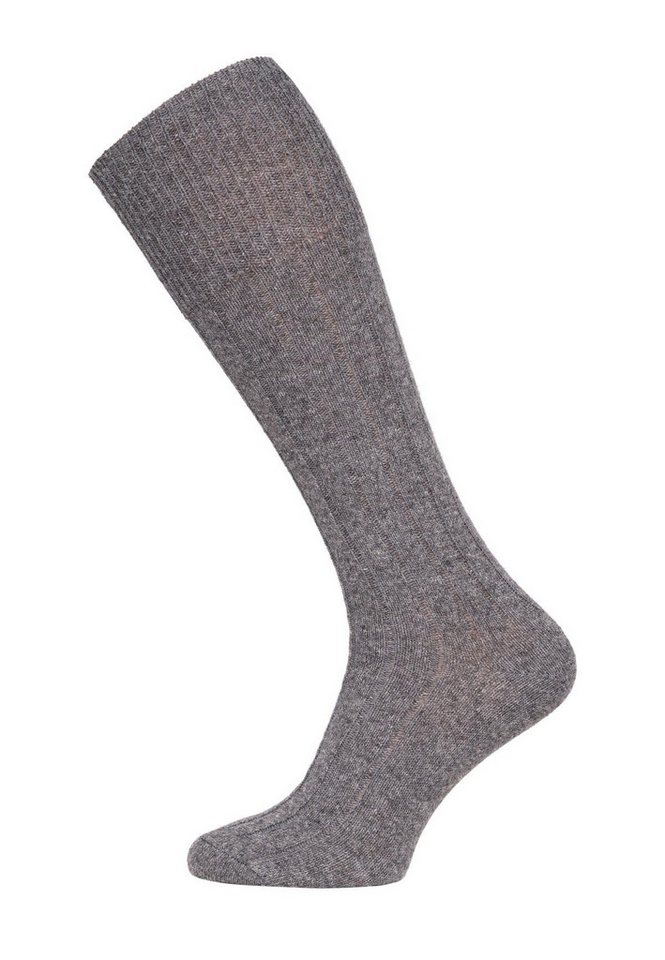HomeOfSocks Kniestrümpfe Kniestrumpf 49% Wolle Merino & Kaschmir Kniestrümpfe mit Merino- und Kashmirwolle von HomeOfSocks