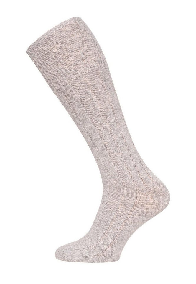 HomeOfSocks Kniestrümpfe Kniestrumpf 49% Wolle Merino & Kaschmir Kniestrümpfe mit Merino- und Kashmirwolle von HomeOfSocks