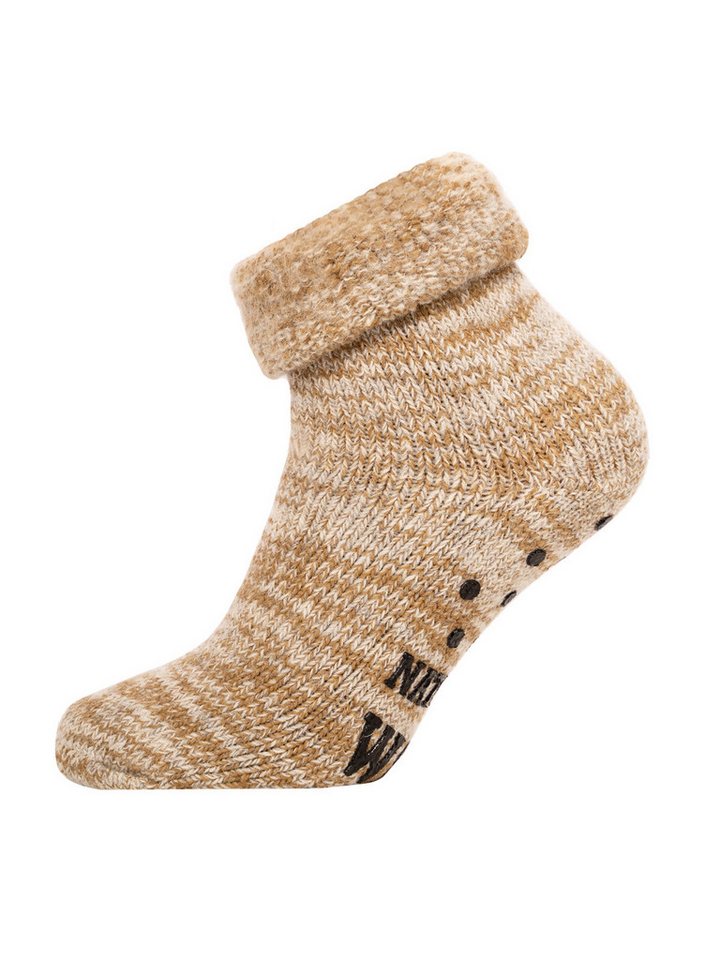 HomeOfSocks Socken 63% ABS Wollsocken Inu Extra Warm Mit Frottee Winter Extra Dicke Socken Warm 63% Wolle ABS von HomeOfSocks