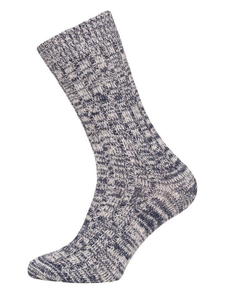 HomeOfSocks Socken Melierte Wollsocken aus 75% Wolle (Schurwolle) (Paar, 1 Paar) Dünne und warme Wollsocken mit 75% Wollanteil von HomeOfSocks