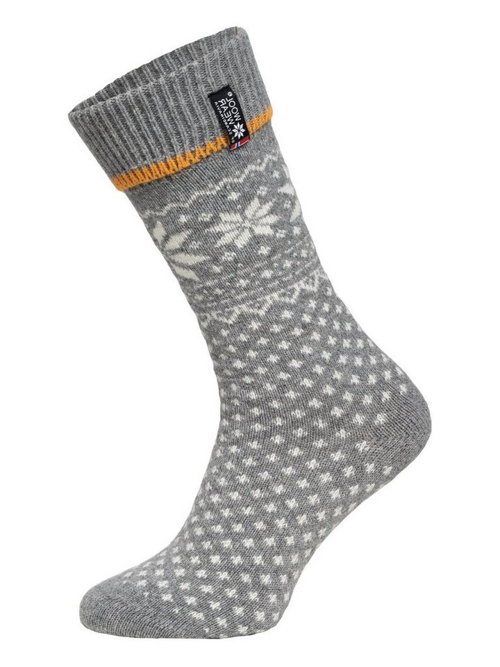 HomeOfSocks Socken Skandinavische Wollsocke Norwegen-Lammwolle" Nordic Kuschelsocken Aus Wolle Dicke Socken Hyggelig Warm Mit Hohem 70% Lamm Wollanteil In Norwegischem Design" von HomeOfSocks