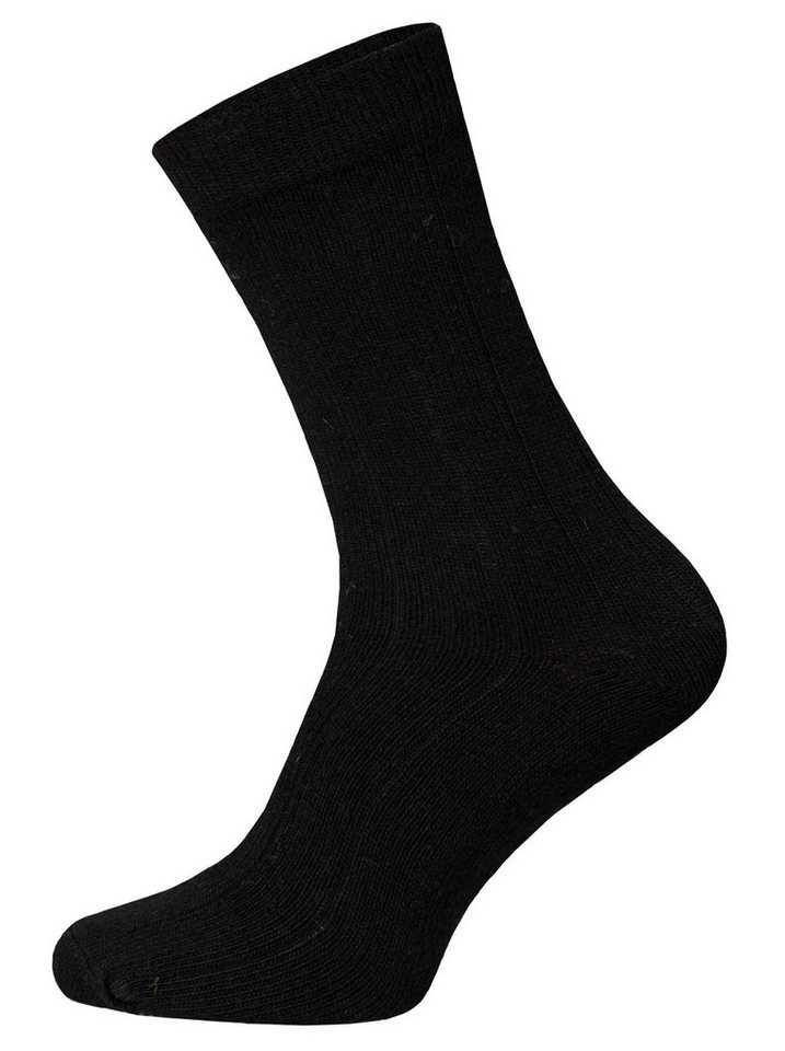 HomeOfSocks Socken Tagessocke The Goat (Merino und Kaschmir) schwarz - 2 Paar von HomeOfSocks