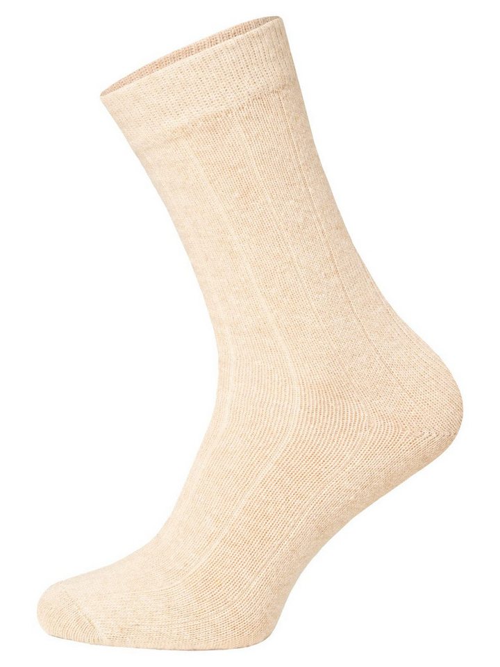 HomeOfSocks Socken Wollsocken Herren Und Damen mit 9% Kaschmir und 34% Wolle vom Merino Schaf 2er Pack Luxuriöse Wollsocken mit Merino und Kaschmir - Druckarme Zehennaht Strapazierfähig und Ohne Einschnüren von HomeOfSocks