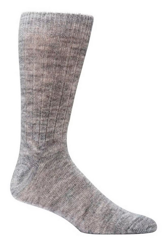 HomeOfSocks Socken Wollsocken mit Alpaka hellgrau - 2 Paar von HomeOfSocks